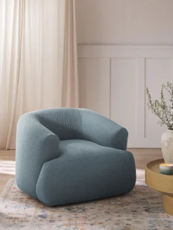 Hot Sillón en tejido bouclé Sofia Butacas|Sillones