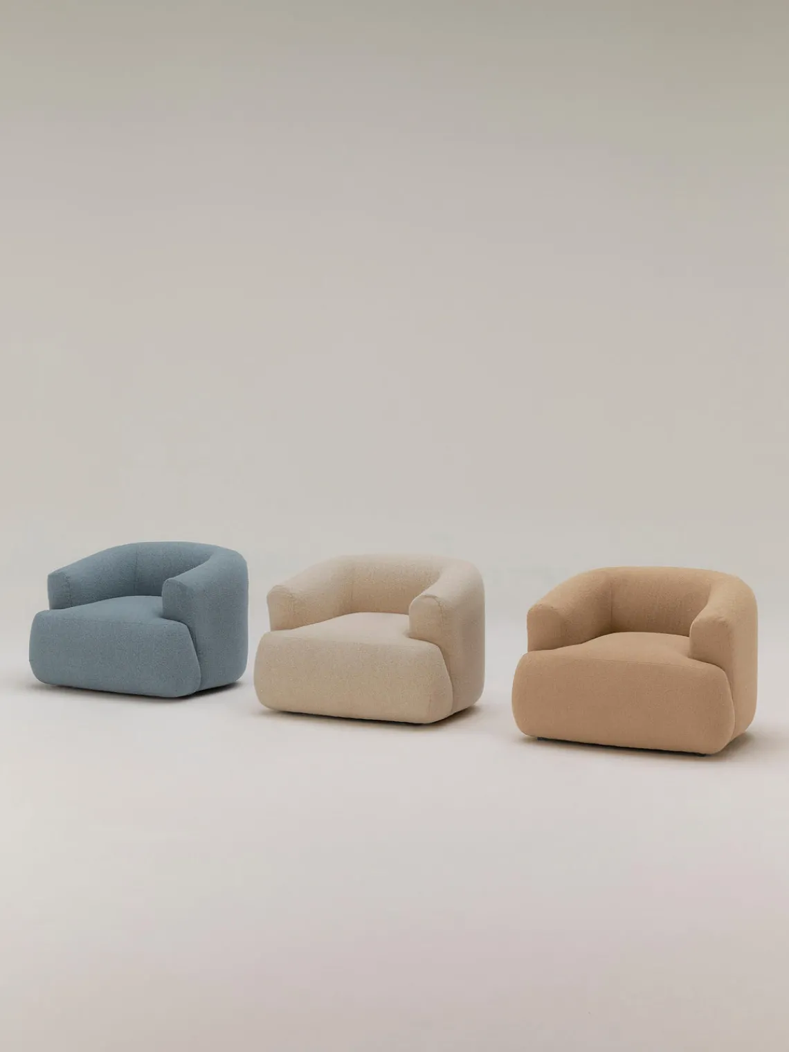 Clearance Sillón en tejido bouclé Sofia Butacas|Sillones