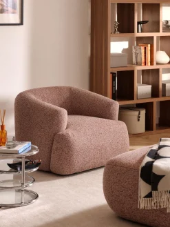 Discount Sillón en tejido bouclé Sofia Butacas|Sillones