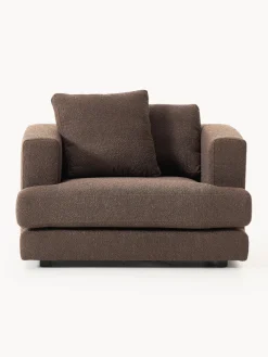 Butacas|Sillones></noscript>Westwing Collection Sillón en tejido bouclé Tribeca Bouclé marrón oscuro