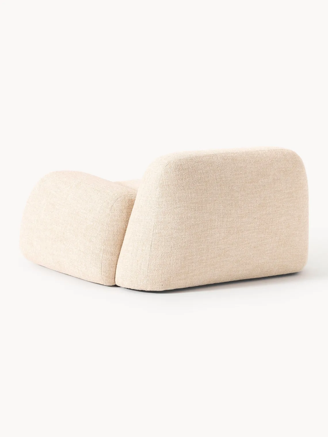 Sillón en tejido bouclé Wolke Sillones Pequeños|Sillones