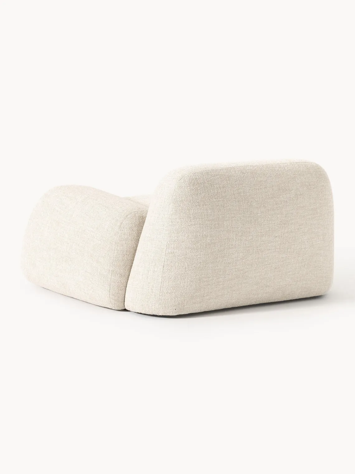 Outlet Sillón en tejido bouclé Wolke Sillones Pequeños|Sillones