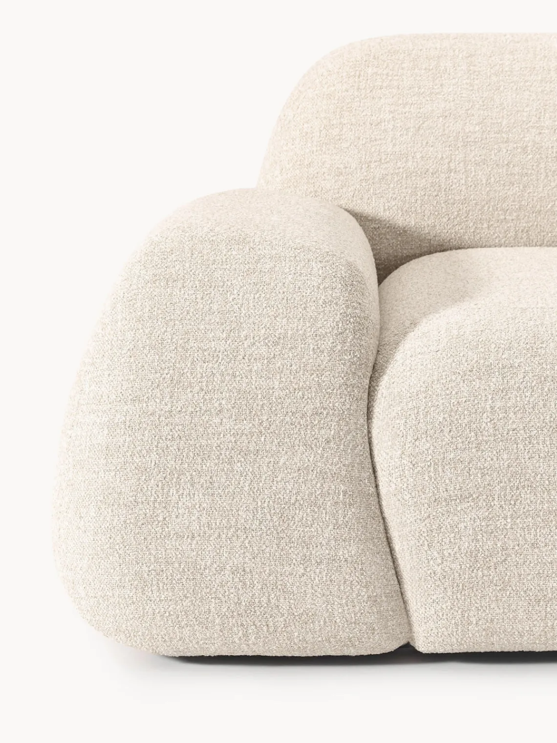 Outlet Sillón en tejido bouclé Wolke Sillones Pequeños|Sillones