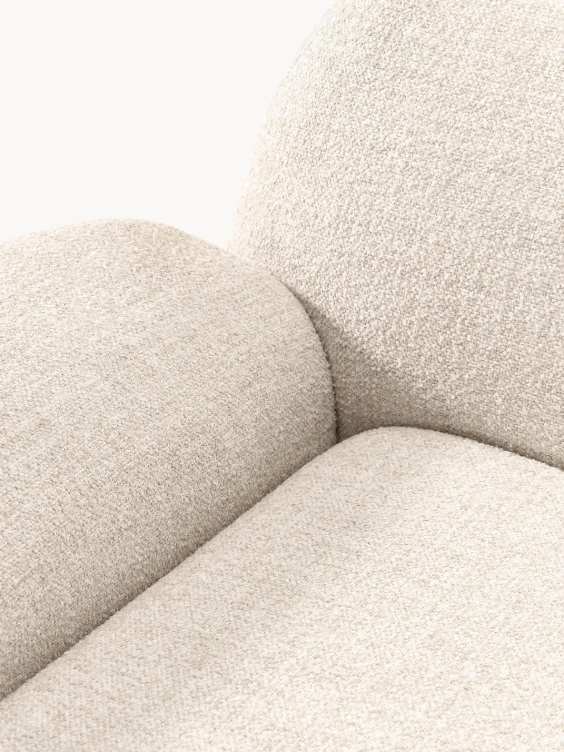 Outlet Sillón en tejido bouclé Wolke Sillones Pequeños|Sillones