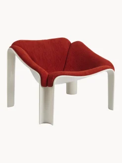 Sillones Pequeños|Sillones>GUBI Sillón F300 Tejido rojo, blanco
