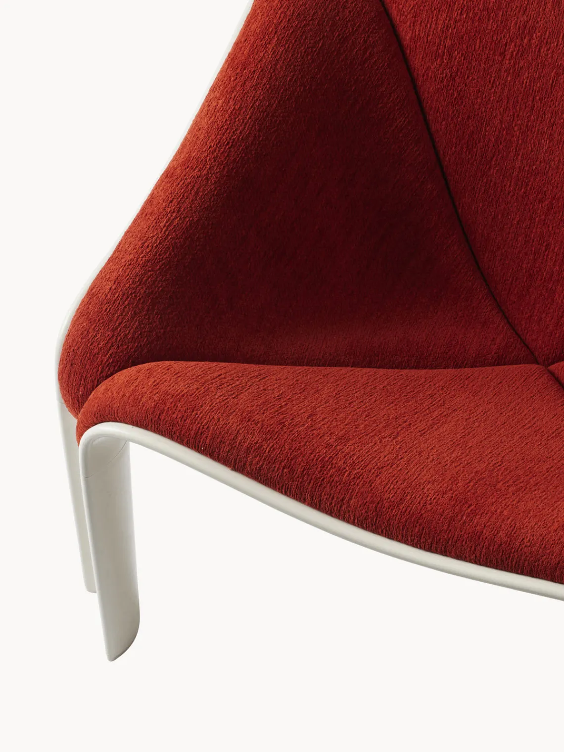 Sillones Pequeños|Sillones>GUBI Sillón F300 Tejido rojo, blanco