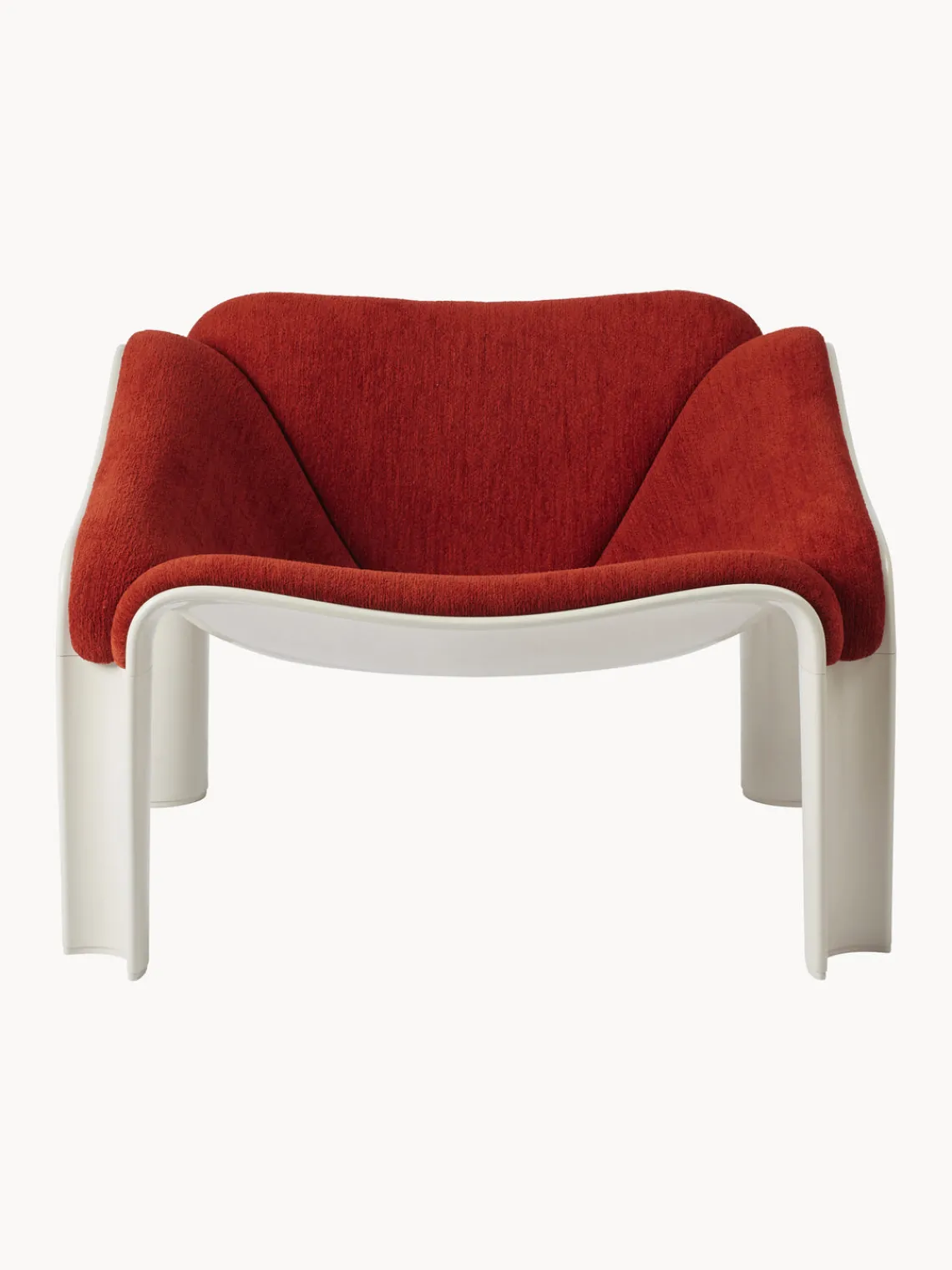 Sillones Pequeños|Sillones>GUBI Sillón F300 Tejido rojo, blanco