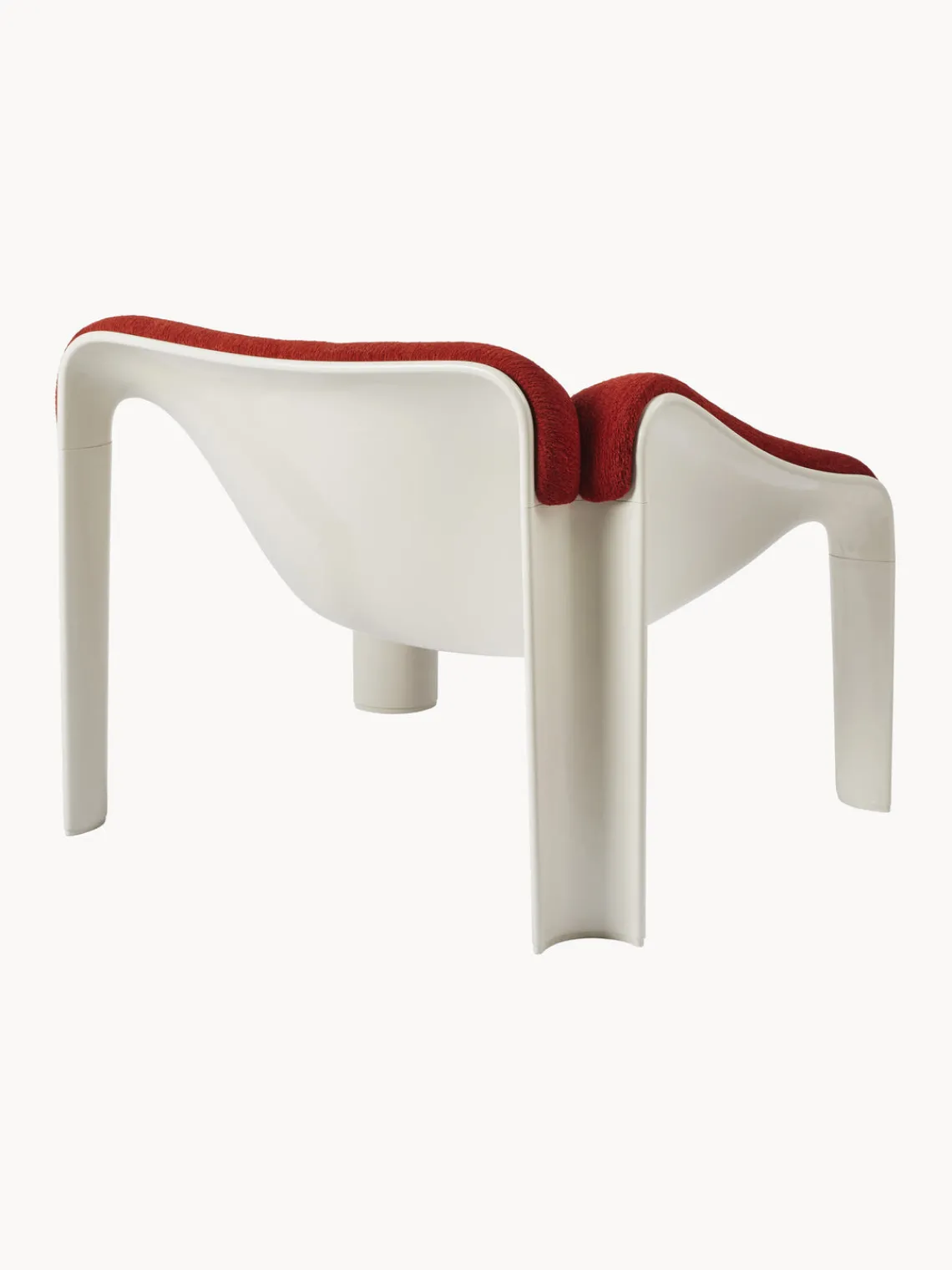 Sillones Pequeños|Sillones>GUBI Sillón F300 Tejido rojo, blanco