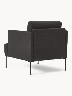 Butacas|Sillones></noscript>Westwing Collection Sillón Fluente Tejido grueso gris antracita