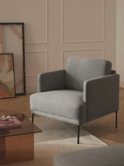 Butacas|Sillones>Westwing Collection Sillón Fluente Tejido gris