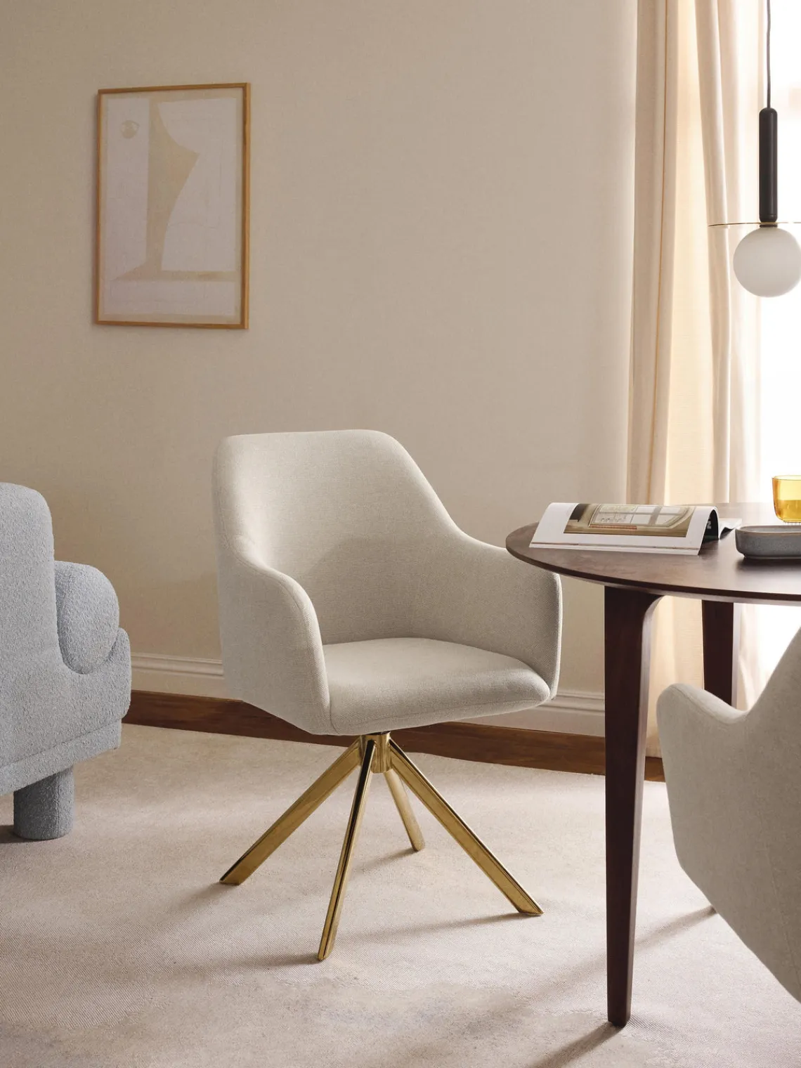 New Sillón giratorio con reposabrazos Isla Sillas Con Reposabrazos|Sillas