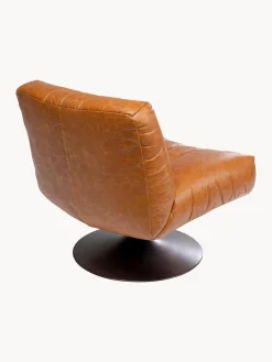 Outlet Sillón giratorio de cuero Napa Sillones Pequeños|Sillones