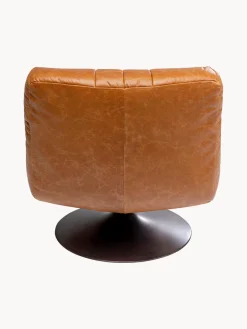 Outlet Sillón giratorio de cuero Napa Sillones Pequeños|Sillones