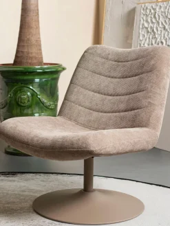 Sillones Pequeños|Sillones>Zuiver Sillón giratorio de pana Bubba