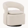 Sale Sillón giratorio en tejido bouclé Laurel Sillones Pequeños|Sillones