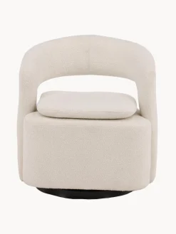 Sale Sillón giratorio en tejido bouclé Laurel Sillones Pequeños|Sillones