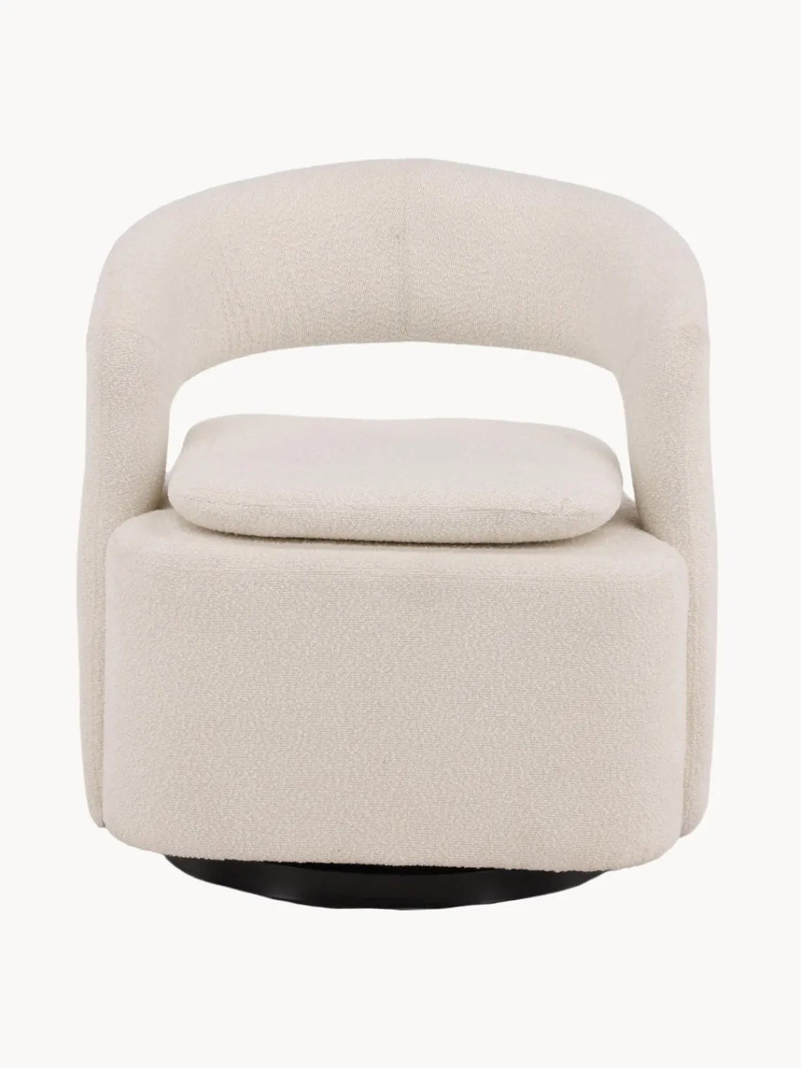 Sale Sillón giratorio en tejido bouclé Laurel Sillones Pequeños|Sillones