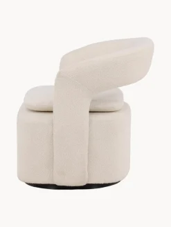 Sale Sillón giratorio en tejido bouclé Laurel Sillones Pequeños|Sillones