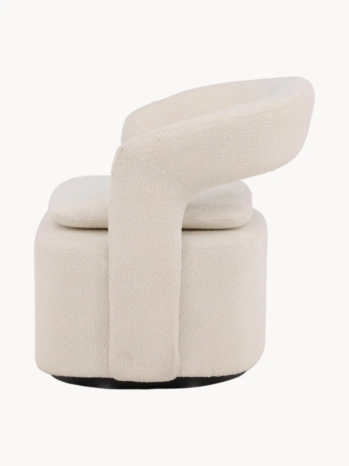 Sale Sillón giratorio en tejido bouclé Laurel Sillones Pequeños|Sillones