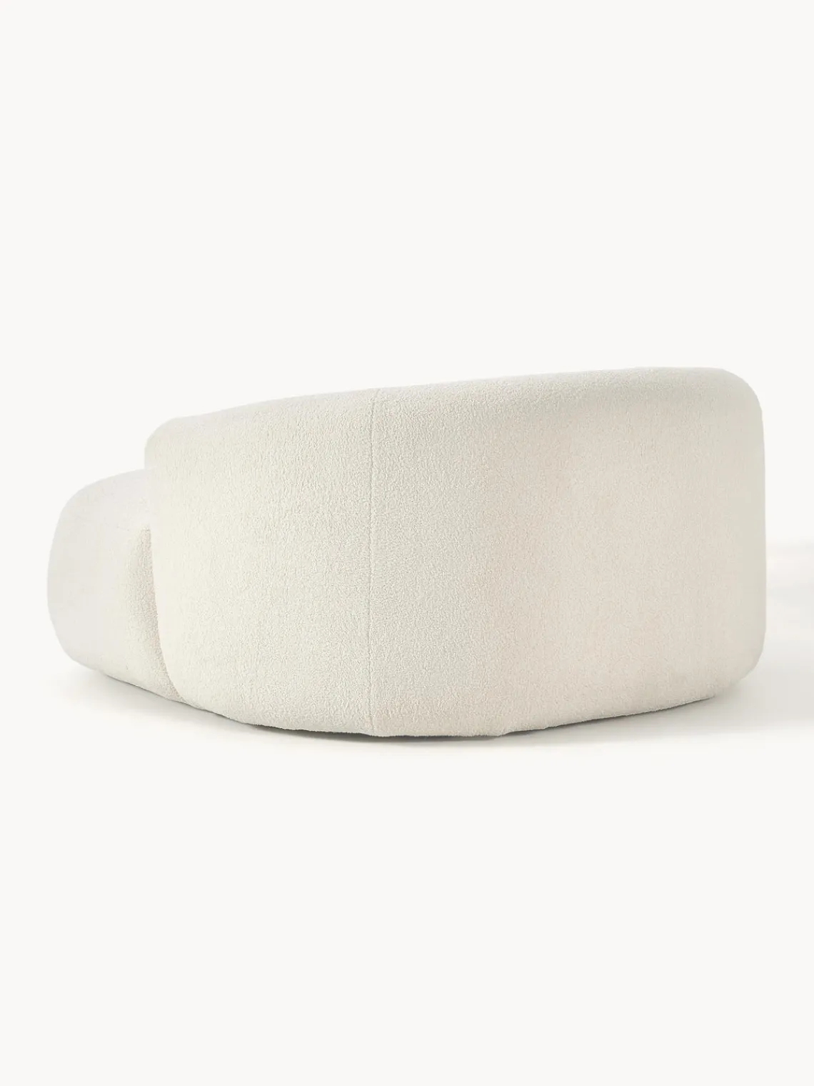 Butacas|Sillones>Westwing Collection Sillón grande de borreguillo Sofia Tejido blanco Off White
