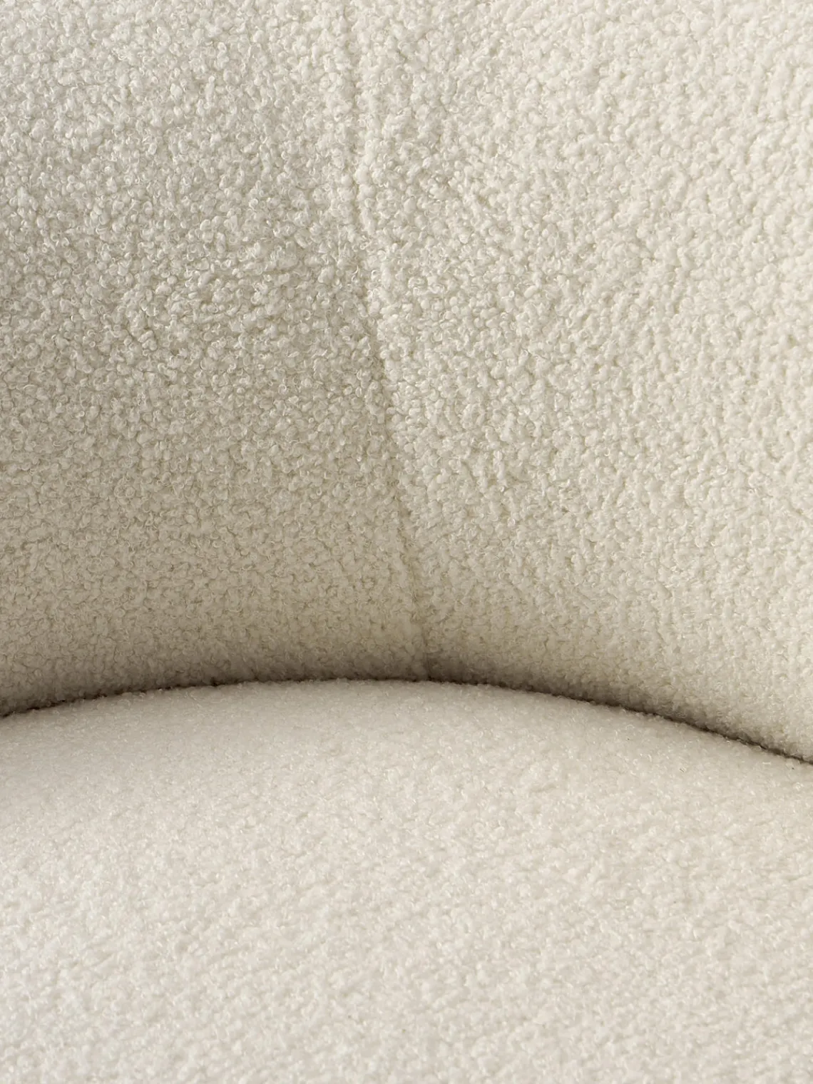 Butacas|Sillones>Westwing Collection Sillón grande de borreguillo Sofia Tejido blanco Off White