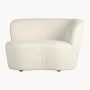 New Sillón grande en tejido bouclé Sibylla Sillones Pequeños|Sillones
