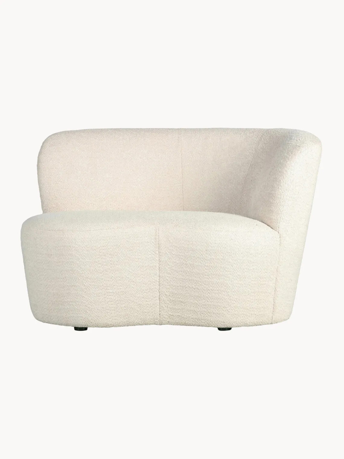 New Sillón grande en tejido bouclé Sibylla Sillones Pequeños|Sillones