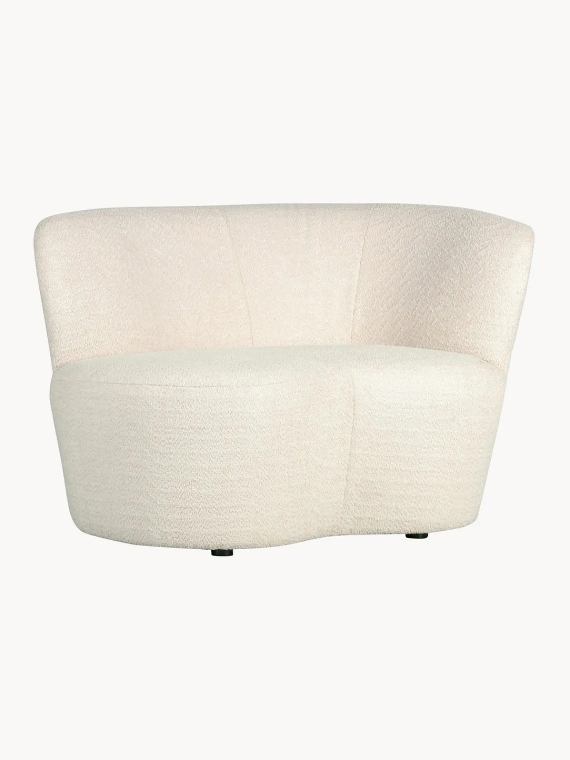 New Sillón grande en tejido bouclé Sibylla Sillones Pequeños|Sillones
