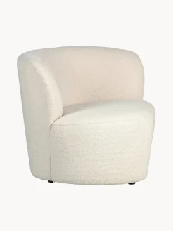 New Sillón grande en tejido bouclé Sibylla Sillones Pequeños|Sillones