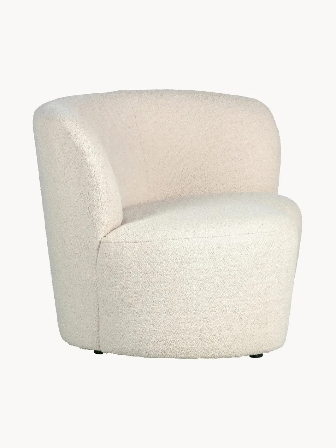 New Sillón grande en tejido bouclé Sibylla Sillones Pequeños|Sillones