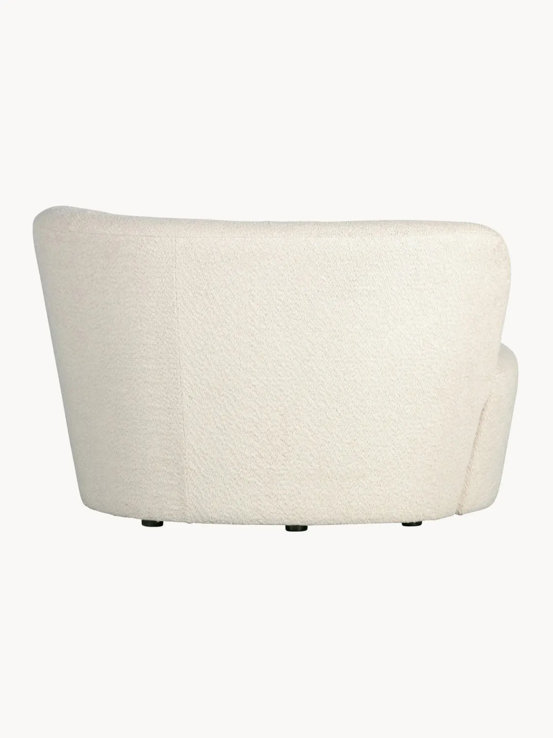 New Sillón grande en tejido bouclé Sibylla Sillones Pequeños|Sillones