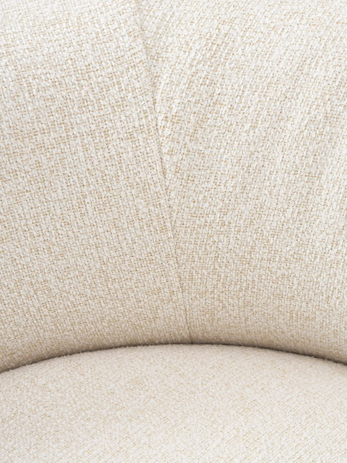 Butacas|Sillones>Westwing Collection Sillón grande en tejido bouclé Sofia Bouclé jaspeado, blanco crema