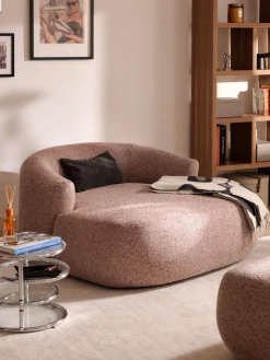 Online Sillón grande en tejido bouclé Sofia Butacas|Sillones