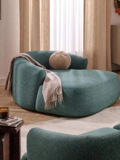 New Sillón grande en tejido bouclé Sofia Butacas|Sillones