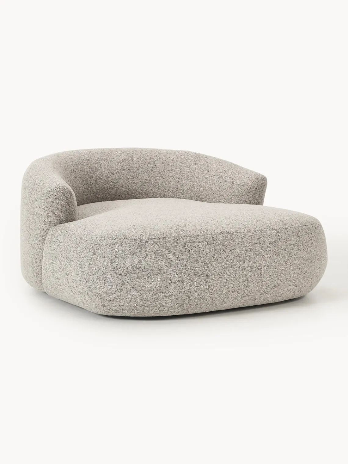 Butacas|Sillones>Westwing Collection Sillón grande en tejido bouclé Sofia Bouclé jaspeado, beige