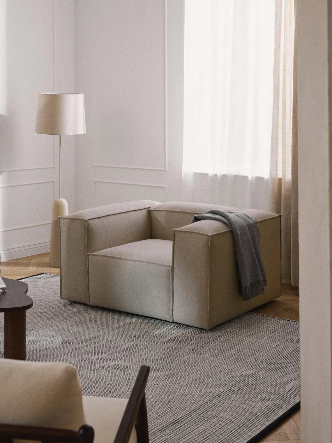 Butacas|Sillones>Westwing Collection Sillón Lennon Tejido taupe