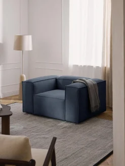 Butacas|Sillones>Westwing Collection Sillón Lennon Tejido azul oscuro