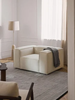 Butacas|Sillones>Westwing Collection Sillón Lennon Tejido blanco Off White