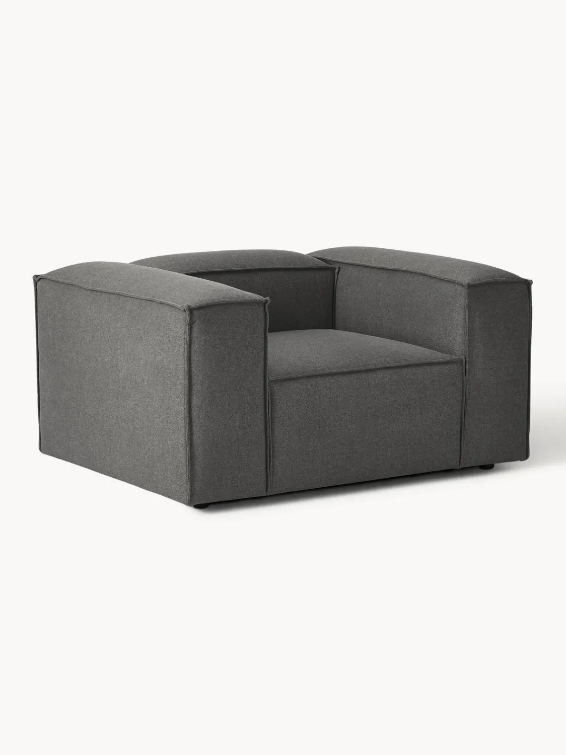 Butacas|Sillones>Westwing Collection Sillón Lennon Tejido gris antracita