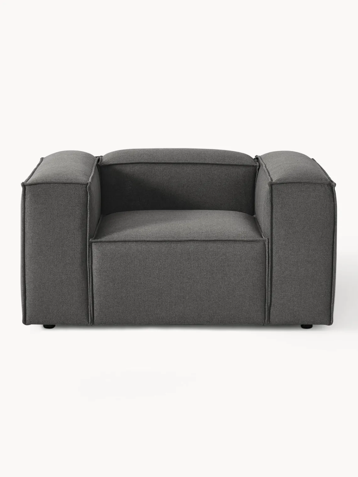 Butacas|Sillones>Westwing Collection Sillón Lennon Tejido gris antracita