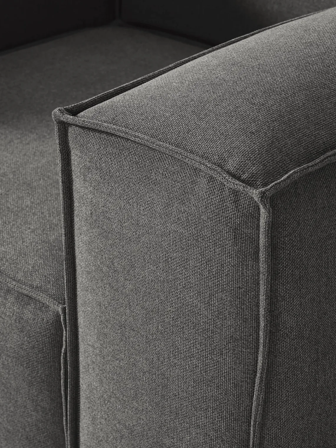 Butacas|Sillones>Westwing Collection Sillón Lennon Tejido gris antracita