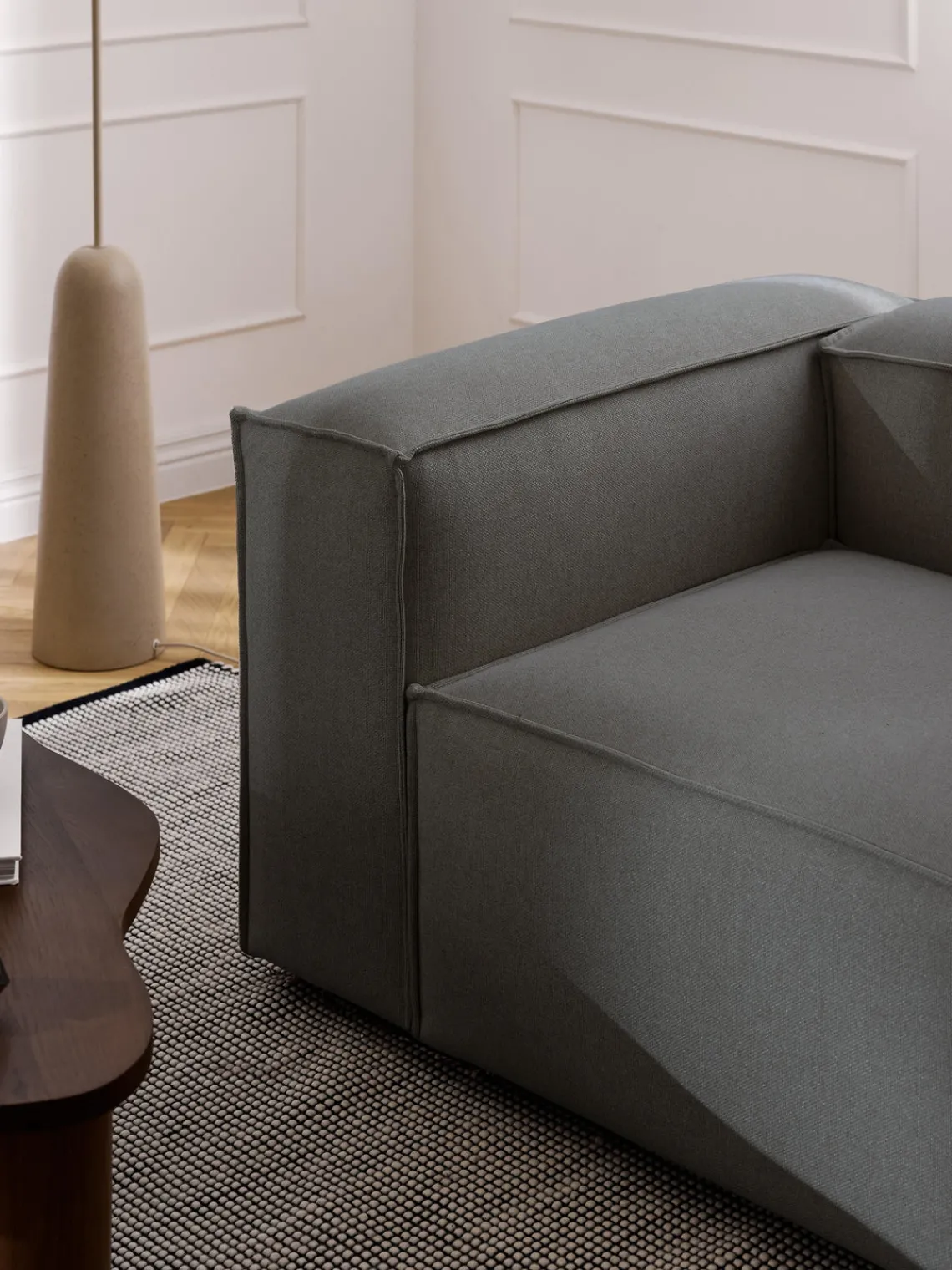 Butacas|Sillones>Westwing Collection Sillón Lennon Tejido gris antracita