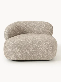 Butacas|Sillones>Westwing Collection Sillón lounge Alba Tejido marrón