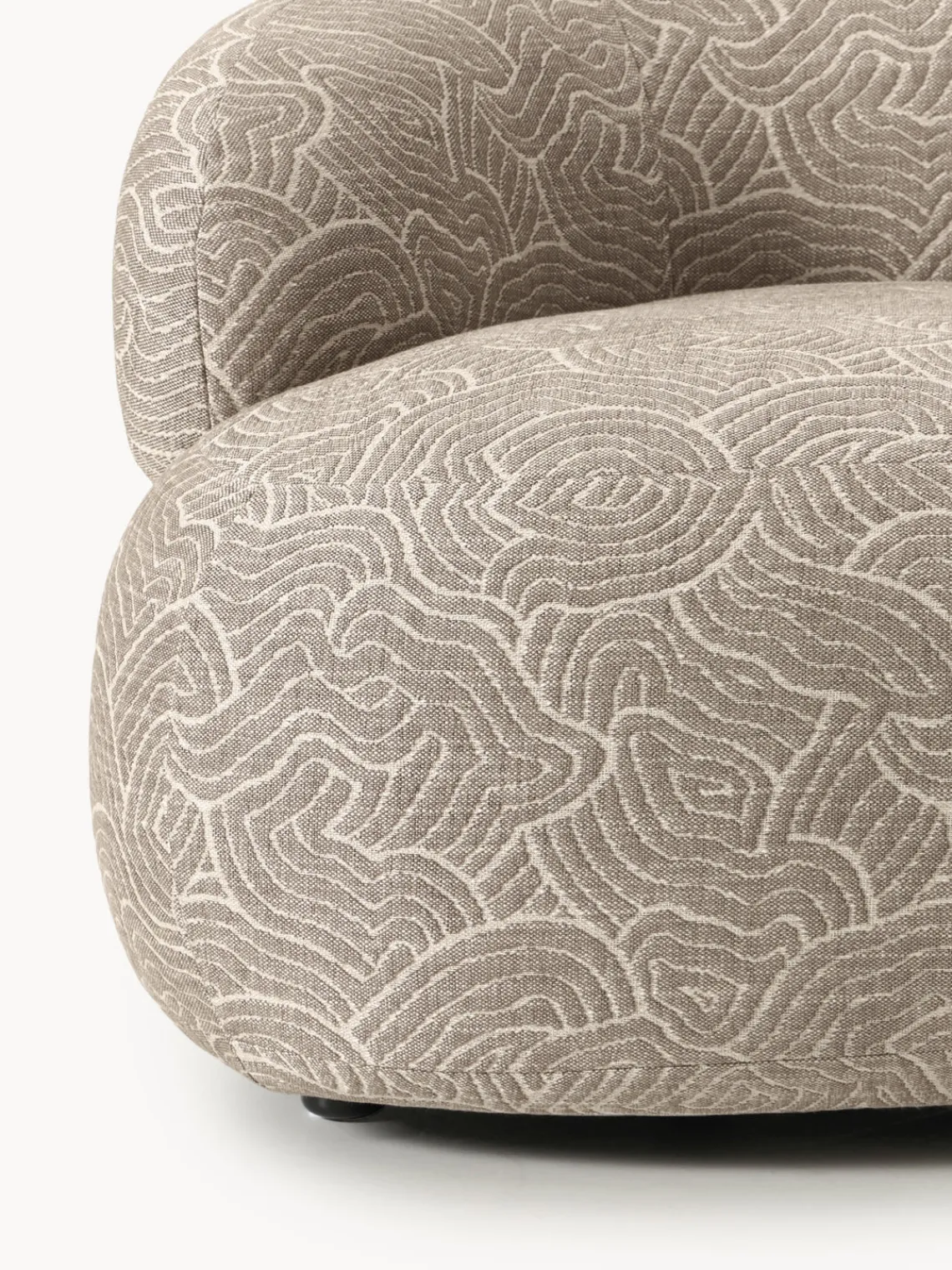 Butacas|Sillones>Westwing Collection Sillón lounge Alba Tejido marrón