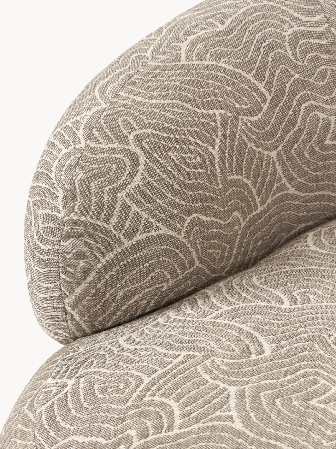 Butacas|Sillones>Westwing Collection Sillón lounge Alba Tejido marrón