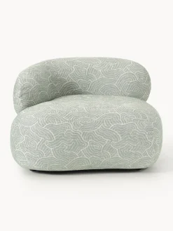 Butacas|Sillones>Westwing Collection Sillón lounge Alba Tejido verde oliva
