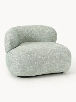 Butacas|Sillones>Westwing Collection Sillón lounge Alba Tejido verde oliva