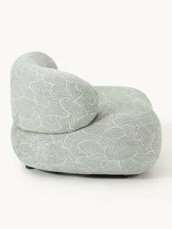 Butacas|Sillones></noscript>Westwing Collection Sillón lounge Alba Tejido verde oliva