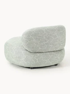 Butacas|Sillones></noscript>Westwing Collection Sillón lounge Alba Tejido verde oliva