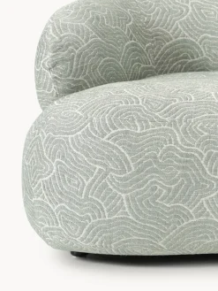 Butacas|Sillones></noscript>Westwing Collection Sillón lounge Alba Tejido verde oliva